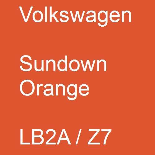 Volkswagen, Sundown Orange, LB2A / Z7.